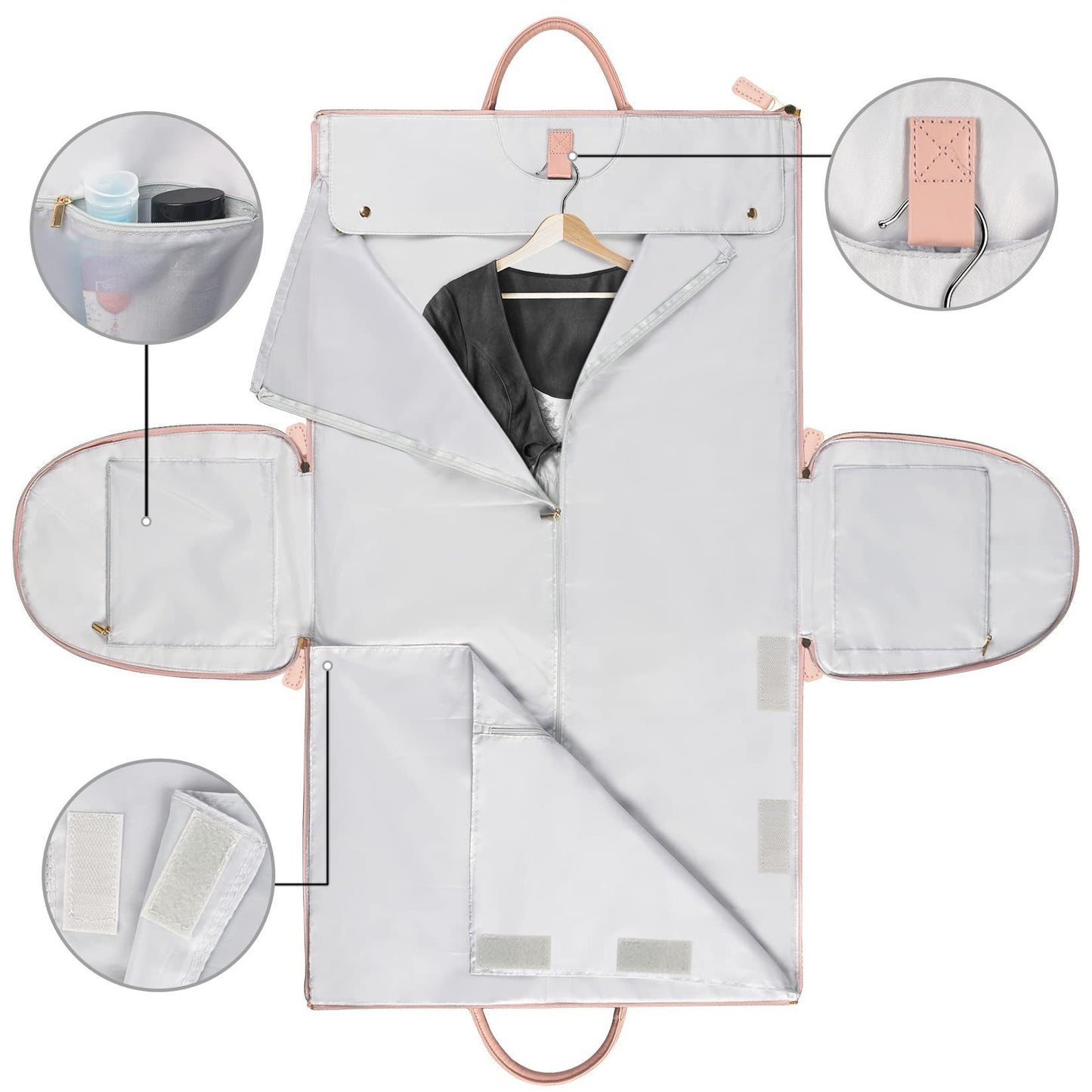New Large Capacity Travel Duffle Bag Women's Handbag Folding Suit Bag Waterproof Clothes Totes