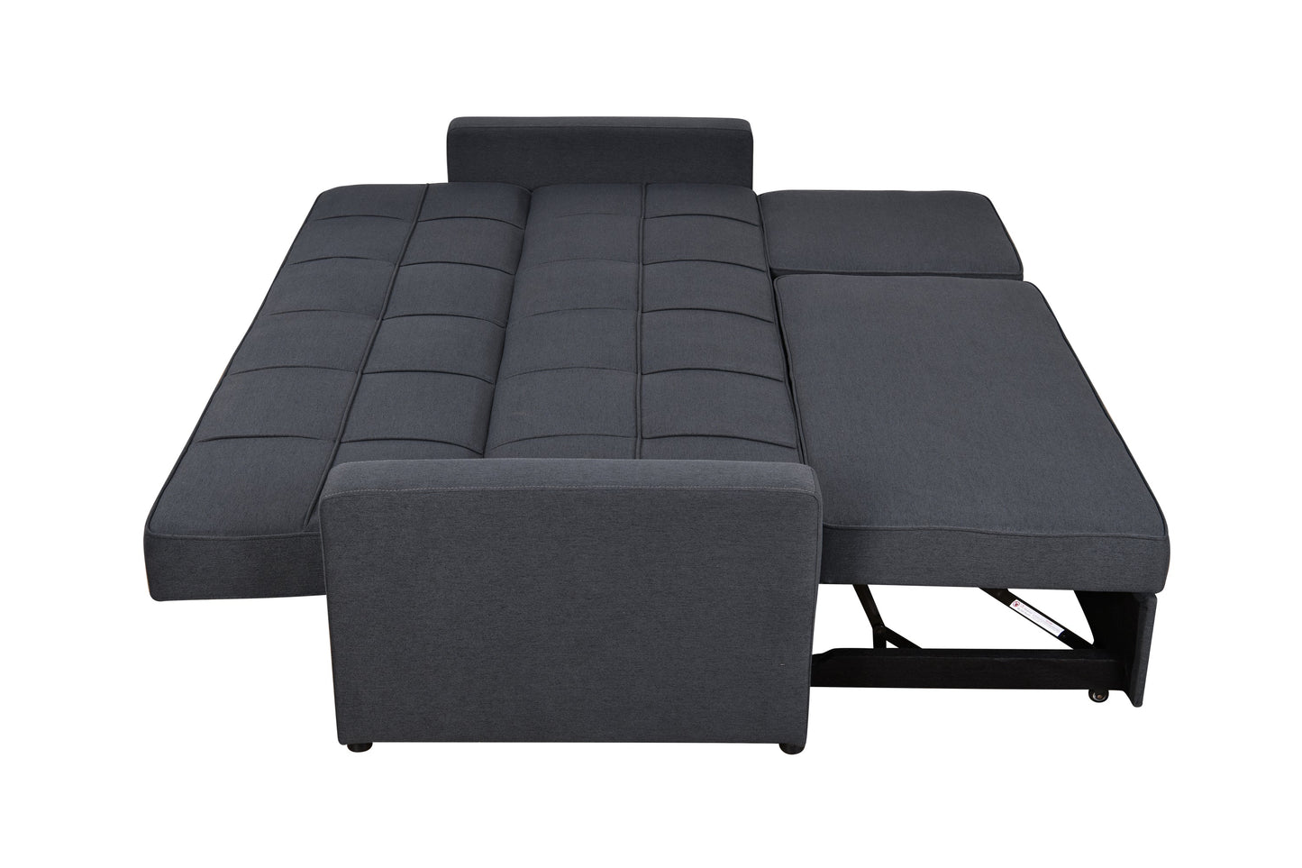 NEW 83' Oversized Upholstered 3 Seater Sofa Bed Sleeper w/ Pull Out Couch Bed & Adjustable Backrest