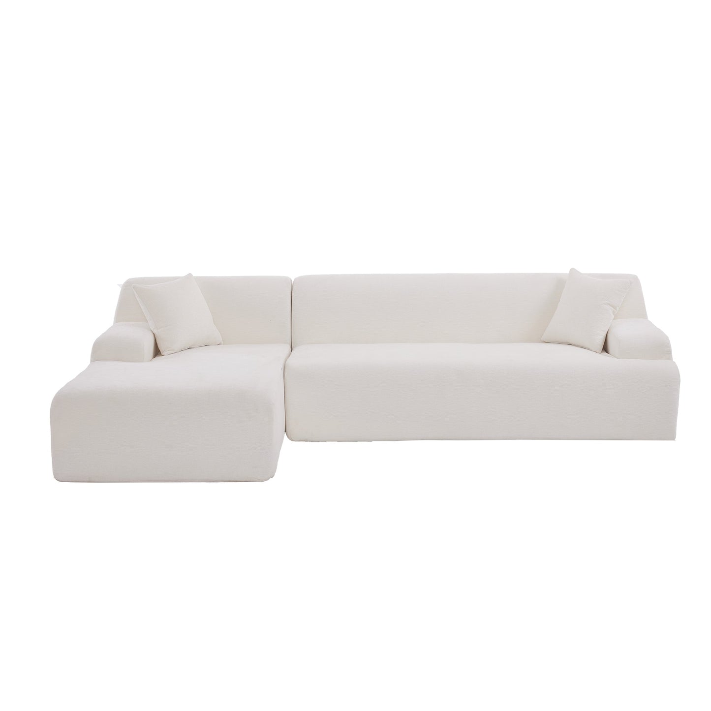 NEW 2 Piece Free Combination U_Style Modern Large L-Shape Modular Sectional Sofa