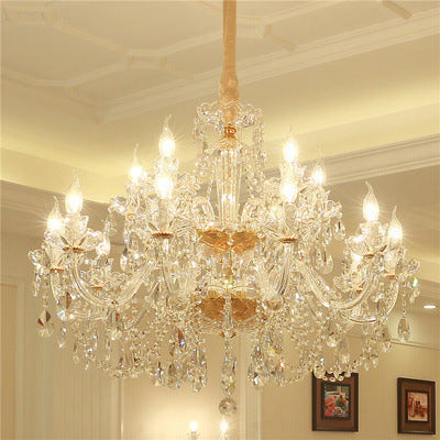 NEW Luxury Crystal Chandelier In Living Room