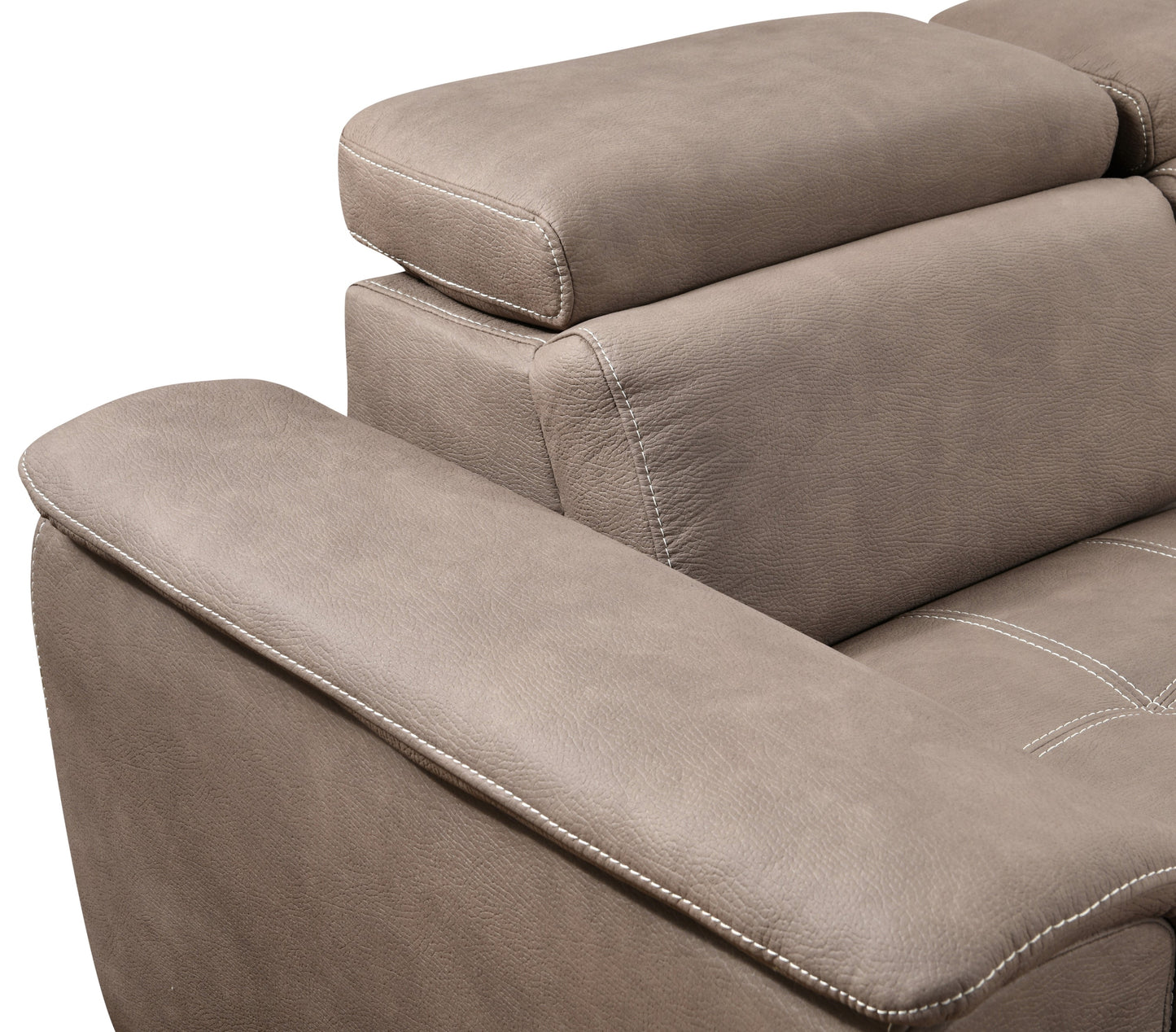 NEW 128' U Shaped Sectional Reversible Modular Sofa 7 Seater Couch with Storage Seat Adjustable Headrest