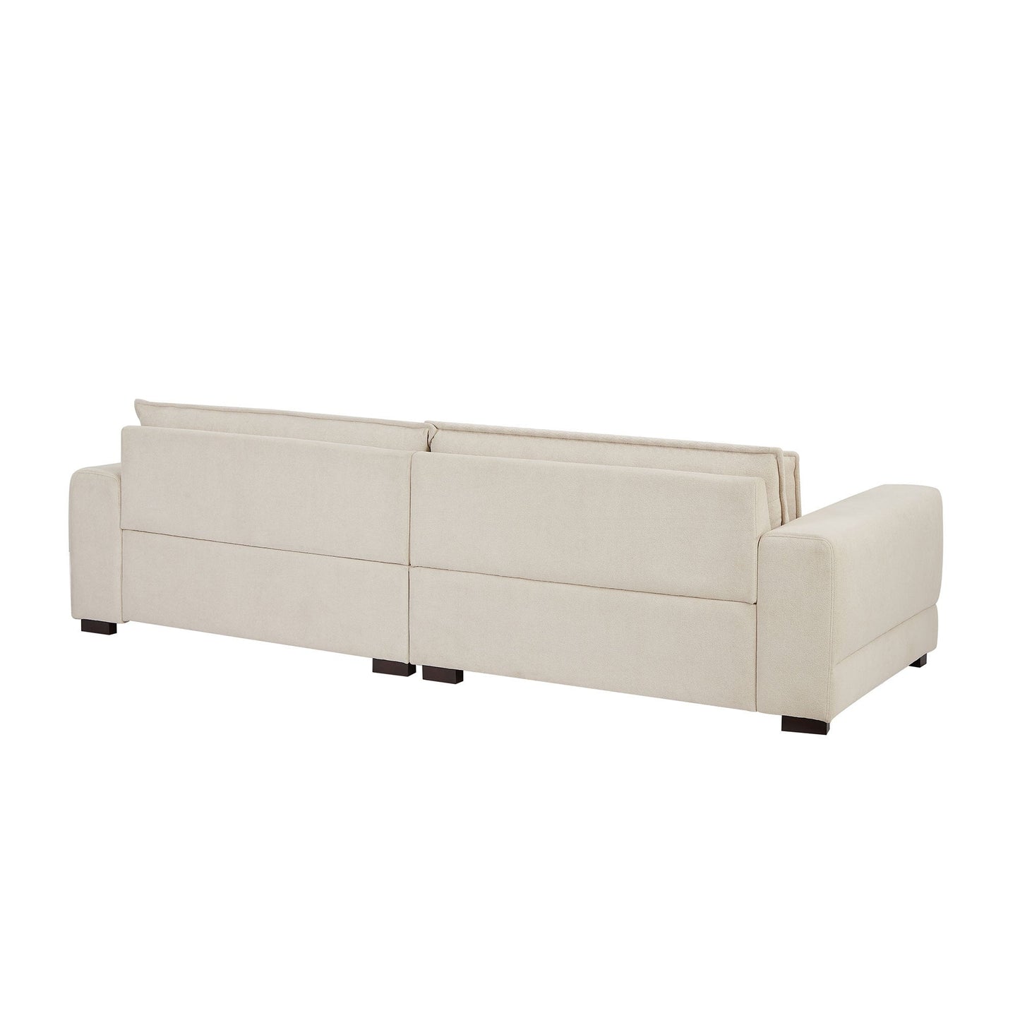 NEW Mid-Century Beige Sofa Couch Modern Upholstered Sofa