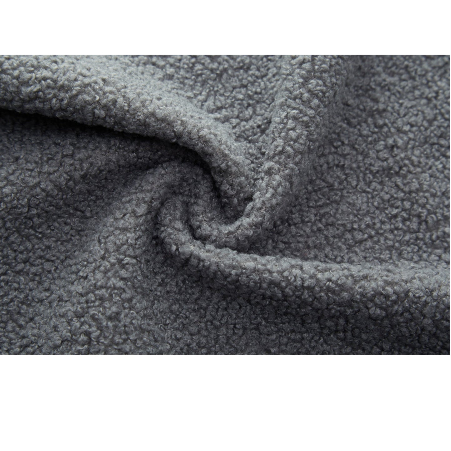 NEW Modern Floor Sofa, with 2 Pillows, Convertible Teddy Fabric Foam Filled Bed, 15 inch Full Size Folding Mattress, Suitable for Living Room, Guest room, Game Room, Grey