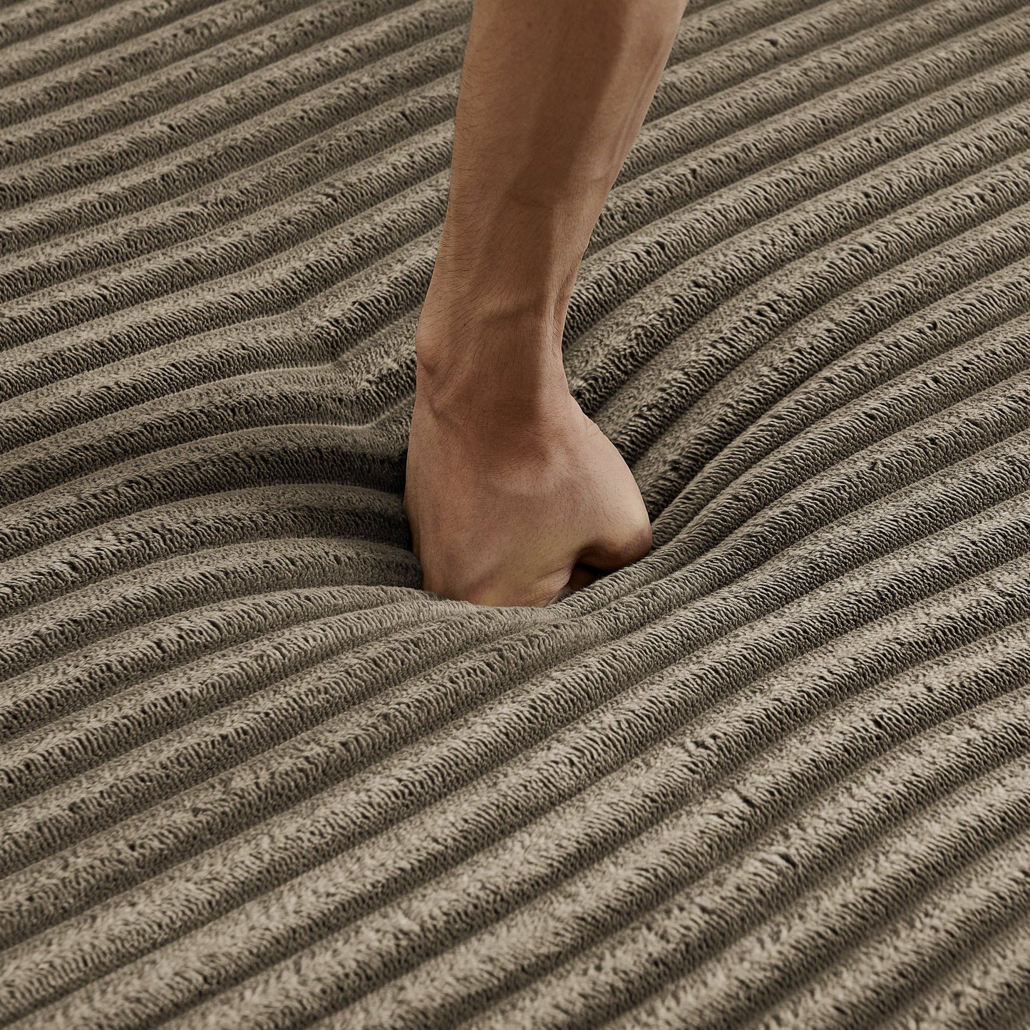 NEW Right sofa seat,L shape Modular Sectional Sofa, Compressed Sectional Sofa Modern Minimalist Style Corduroy Couch,Unfold into a bed, Bedroom, Comfy Compressed Sofa Couch Space-Efficient Design-Brown