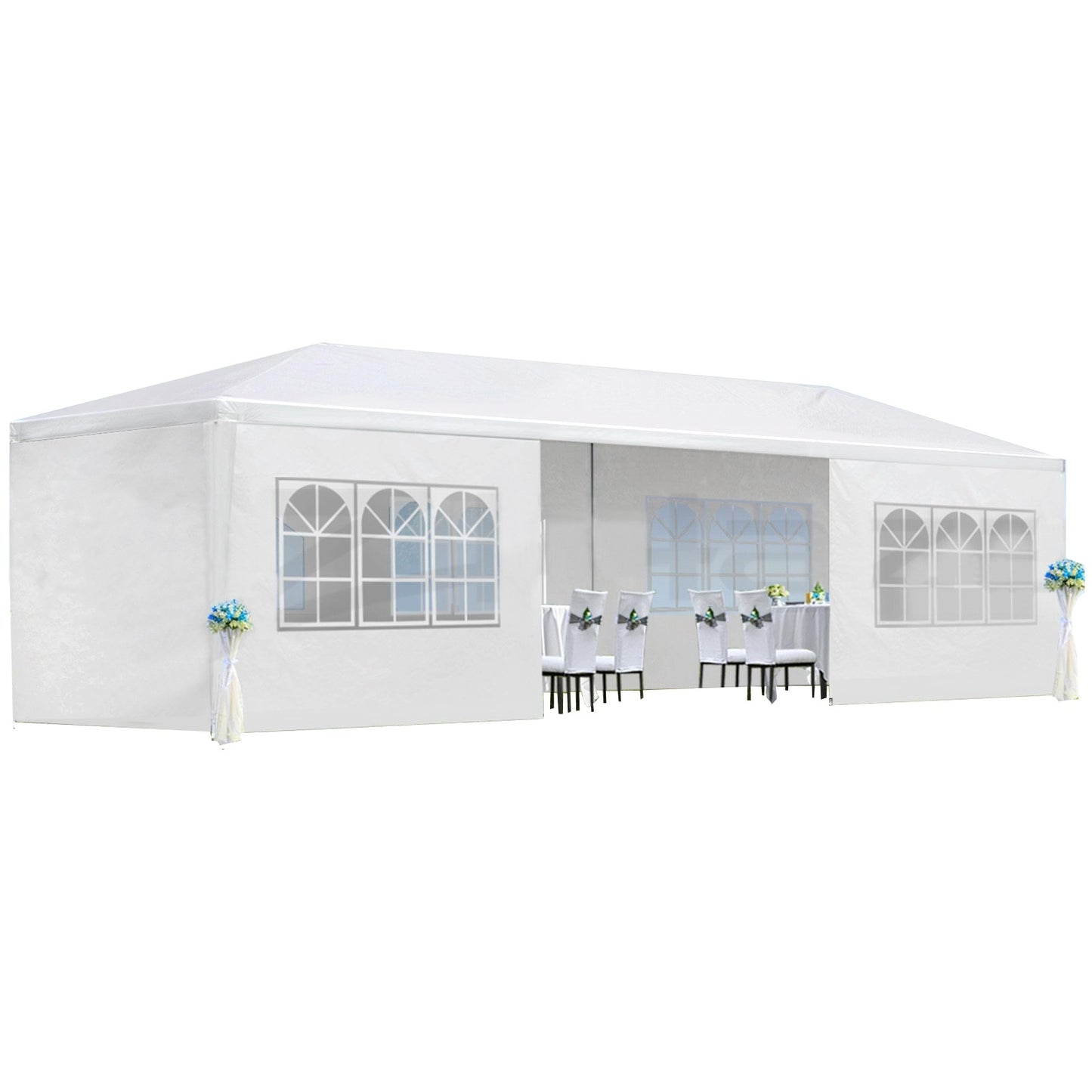 NEW 10x30' Wedding Party Canopy Tent Outdoor Gazebo With 8 Removable Sidewalls