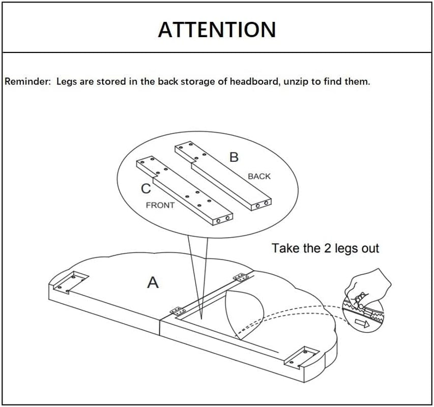 NEW Elegant Crown Design Upholstered Velvet King Headboard