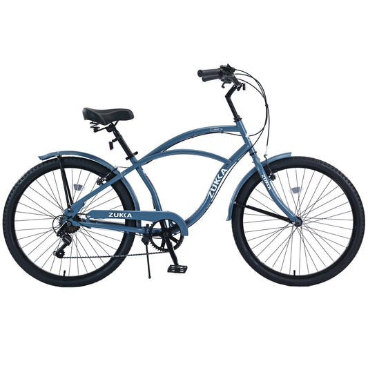NEW 7 Speed Bicycles,  Multiple Colors 26'Inch  Beach Cruiser Bike