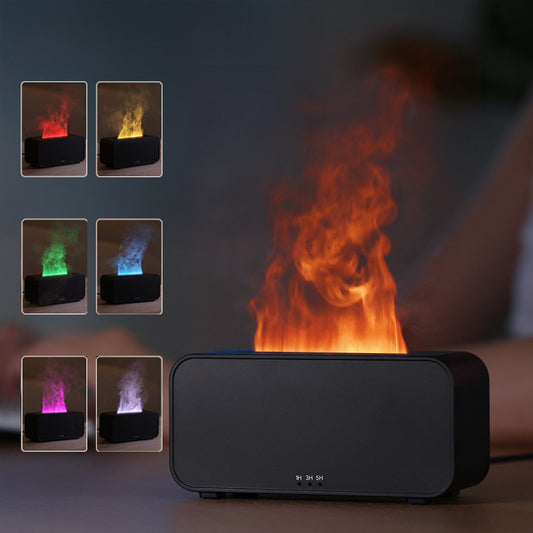 New Timing Simulation Aroma Diffuser Household Flame Humidifier  Aromatherapy Machine Spray Air Flame Humidifier Diffuser