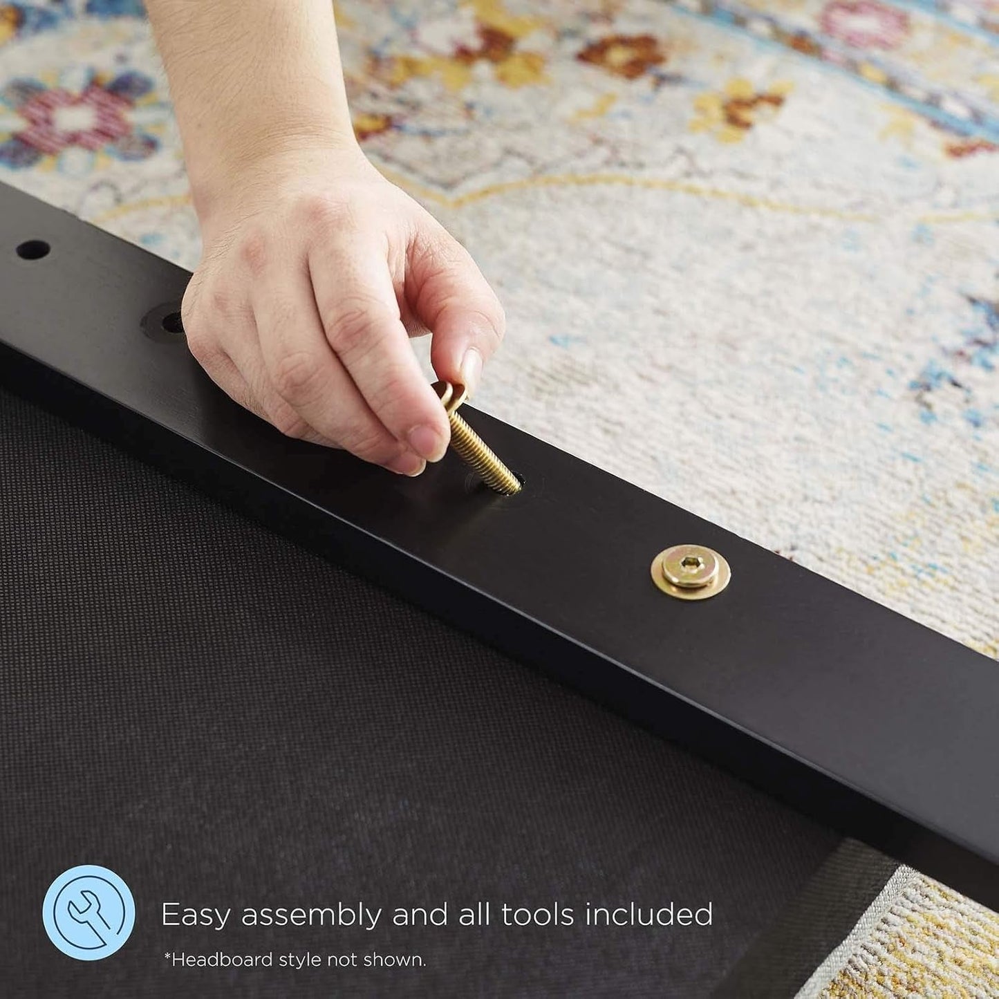 NEW Mid-Century Walnut King Headboard With Contemporary Design