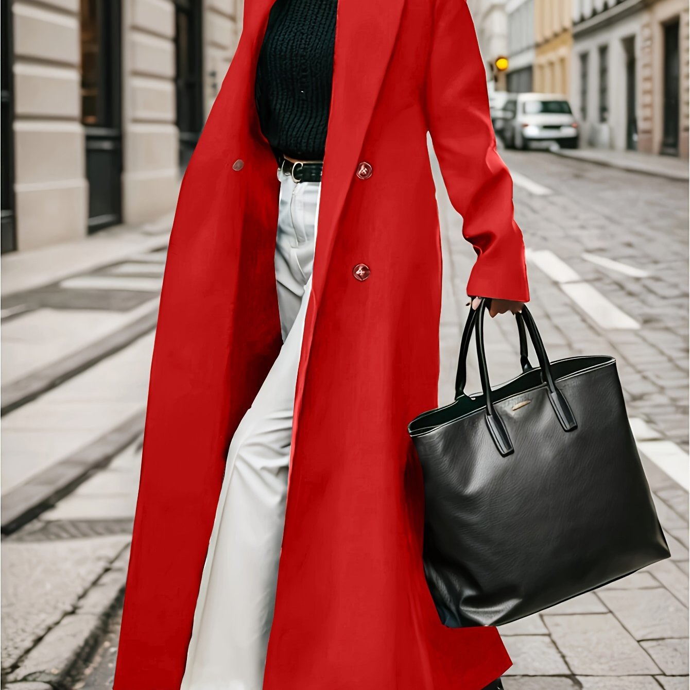 New Women's Double Breasted Trench Coat