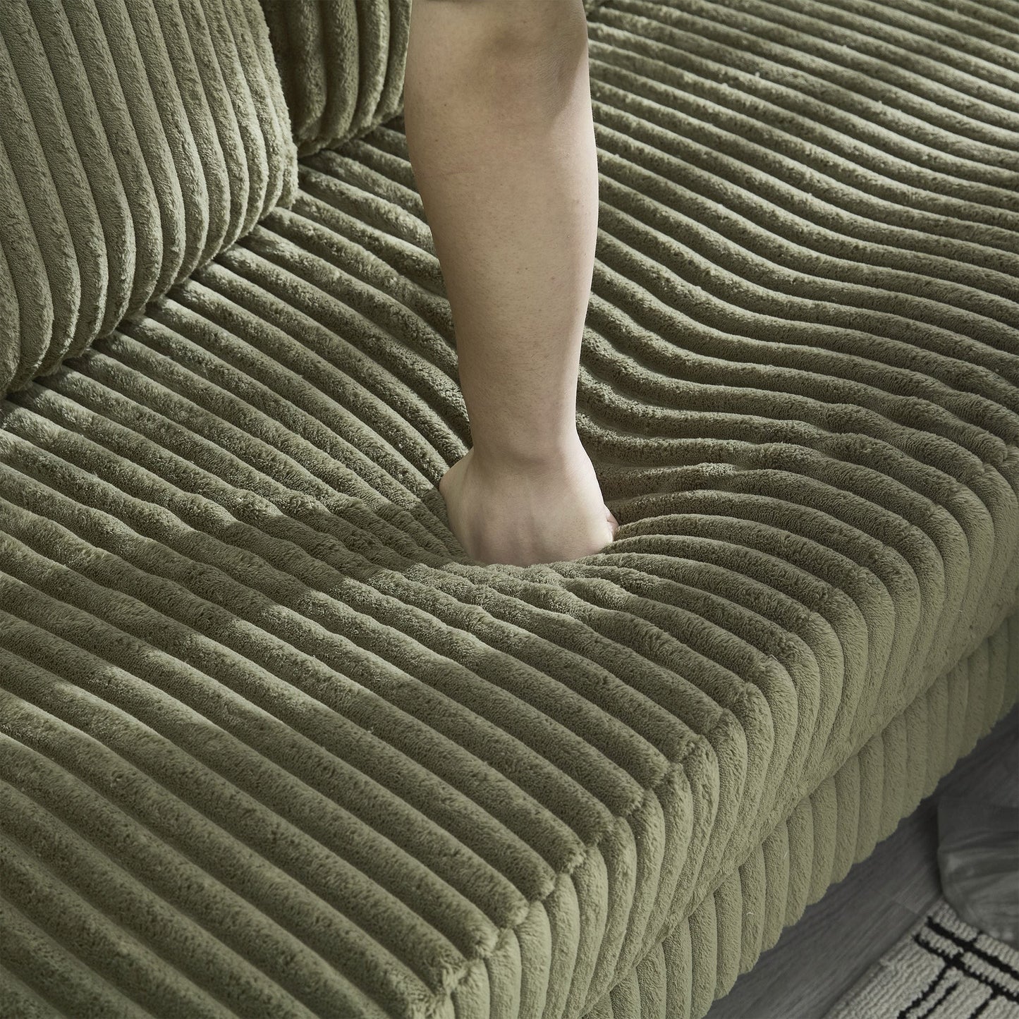 NEW VIDEO provided][New]U-Shaped Couch with Oversized Seat,4-Seat Sofa  with Double Chaise,Comfortable and spacious indoor furniture for Living Room,Apartment