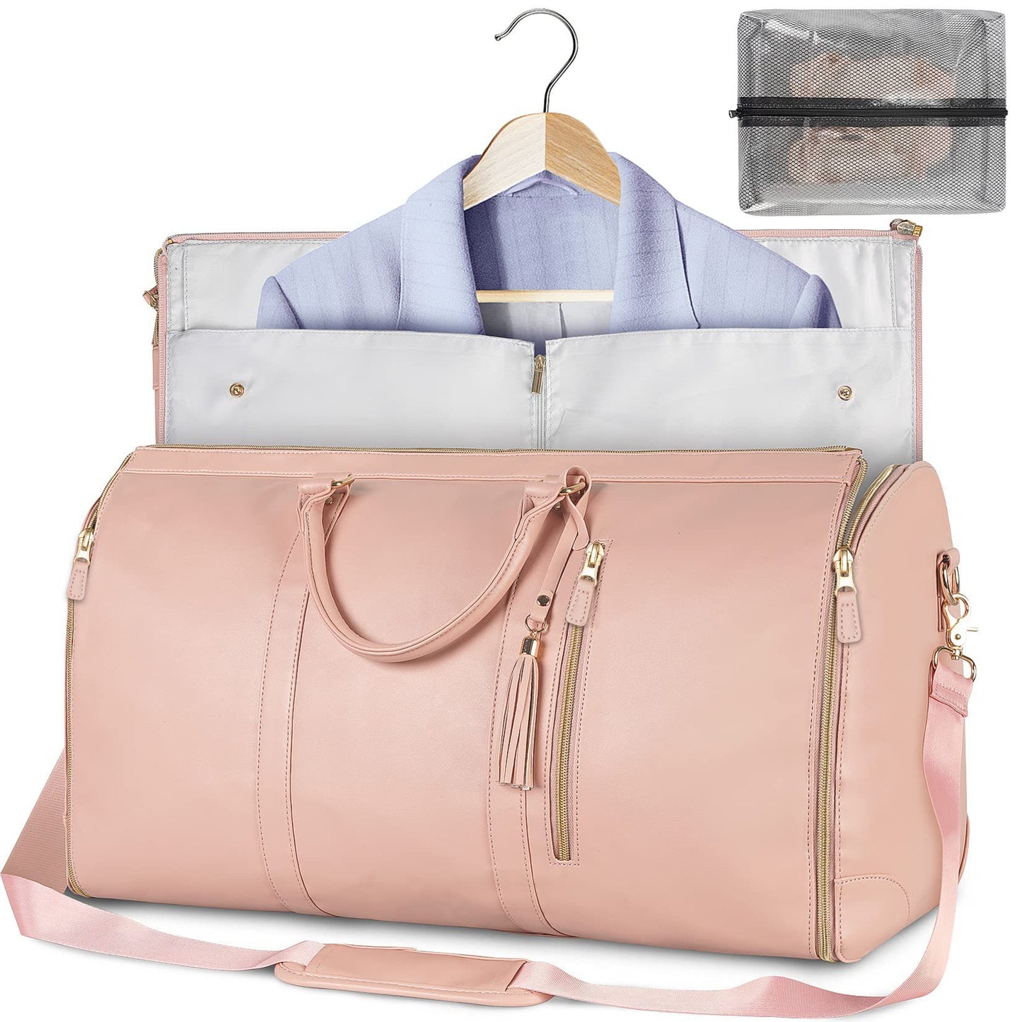 New Large Capacity Travel Duffle Bag Women's Handbag Folding Suit Bag Waterproof Clothes Totes