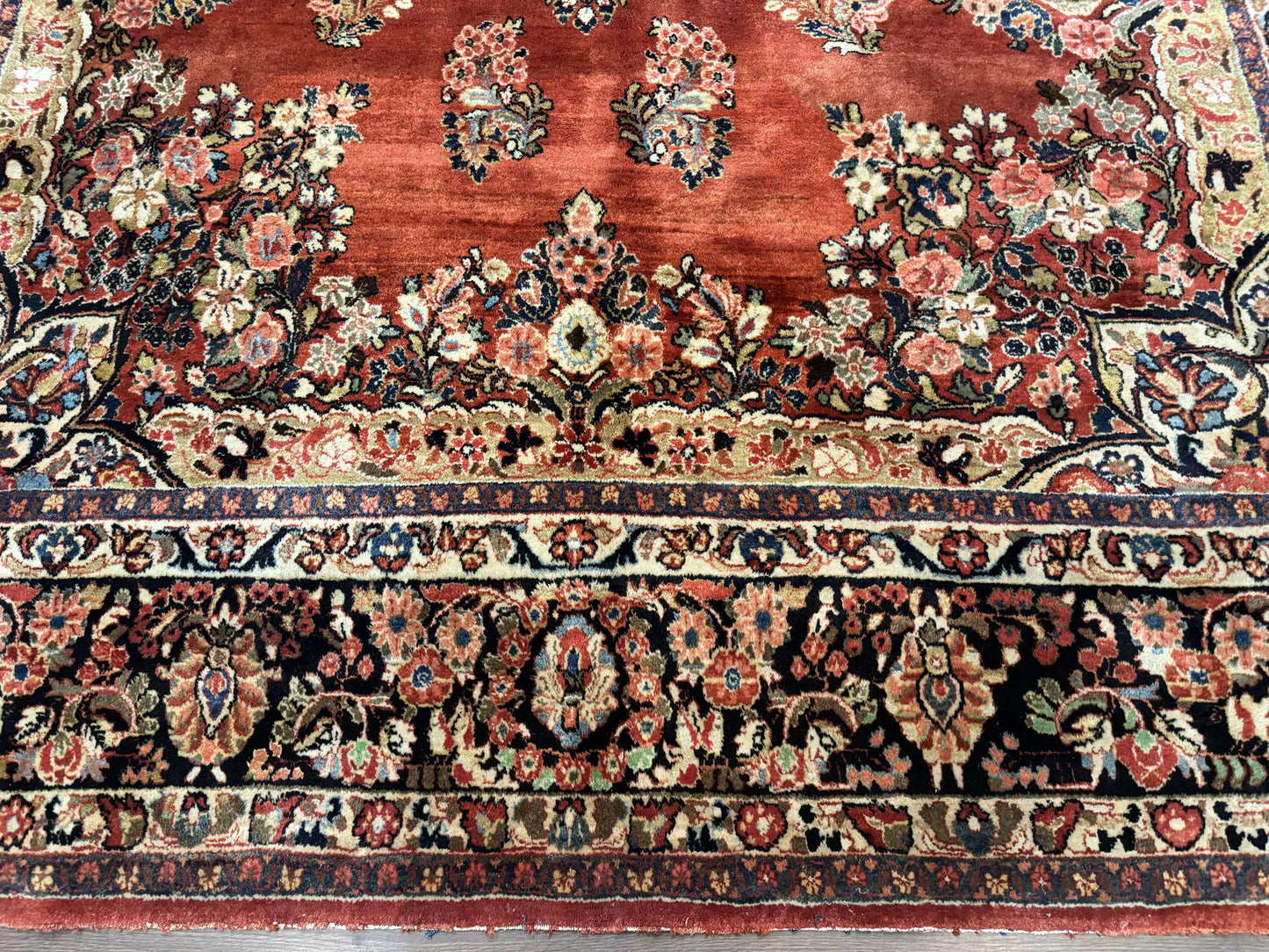 USED Antique Persian Sarouk Rug 9x12