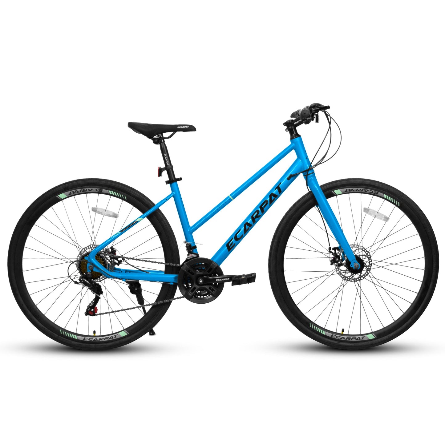 NEW A28250 700Cx35 Road Bike with Aluminum Alloy Wheels, 21-Speed Gear System, Disc Brakes, Wide Tires – Ideal for Urban Commuting and Student Transportation