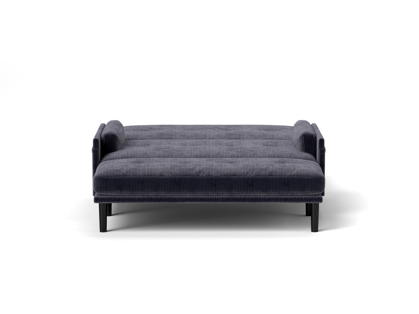 NEW Grey Velvet Loveseat Sofa Bed Lounge Couch