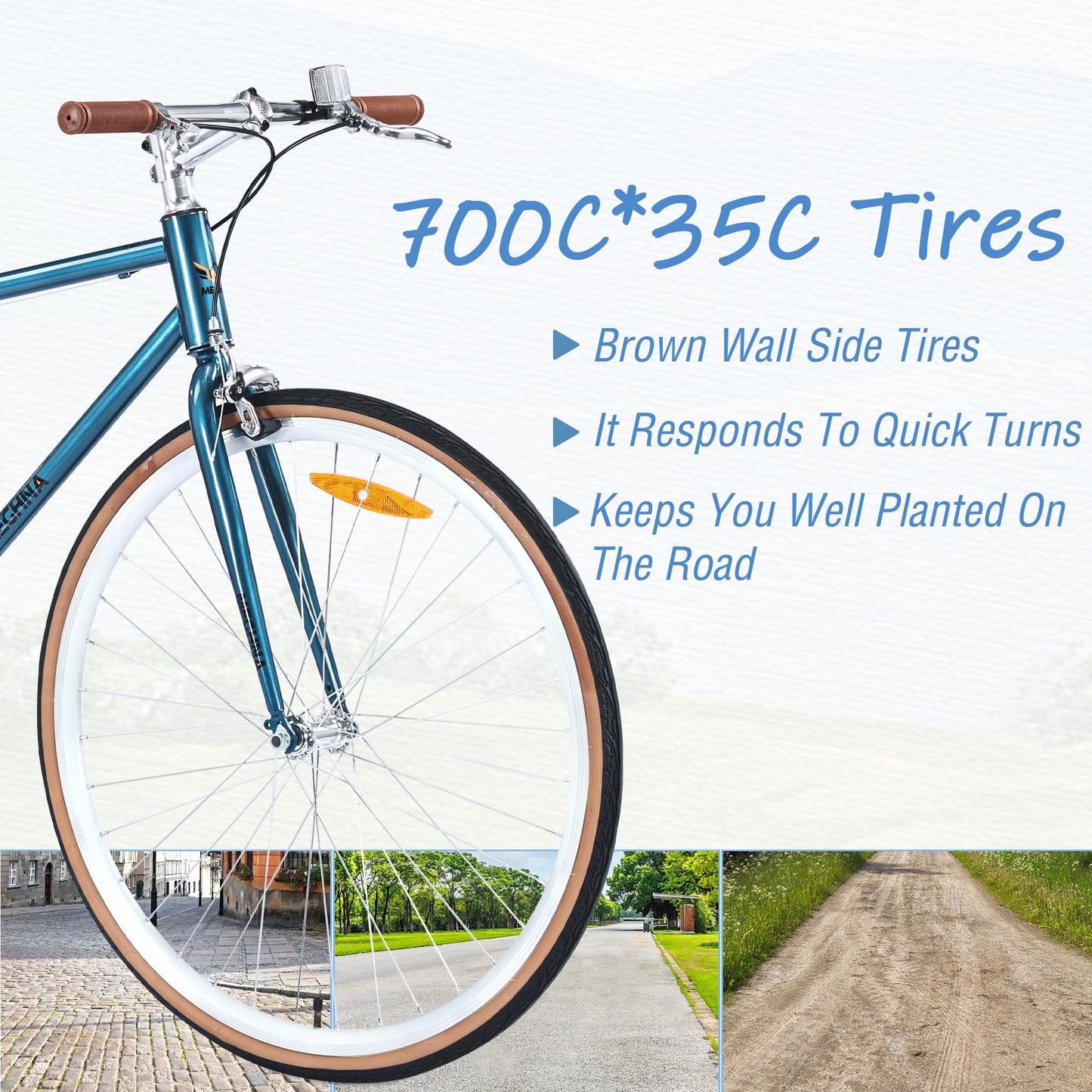 NEW Single Speed Retro style 700C Road Bike For men women's City Bicycle,Steel Frame