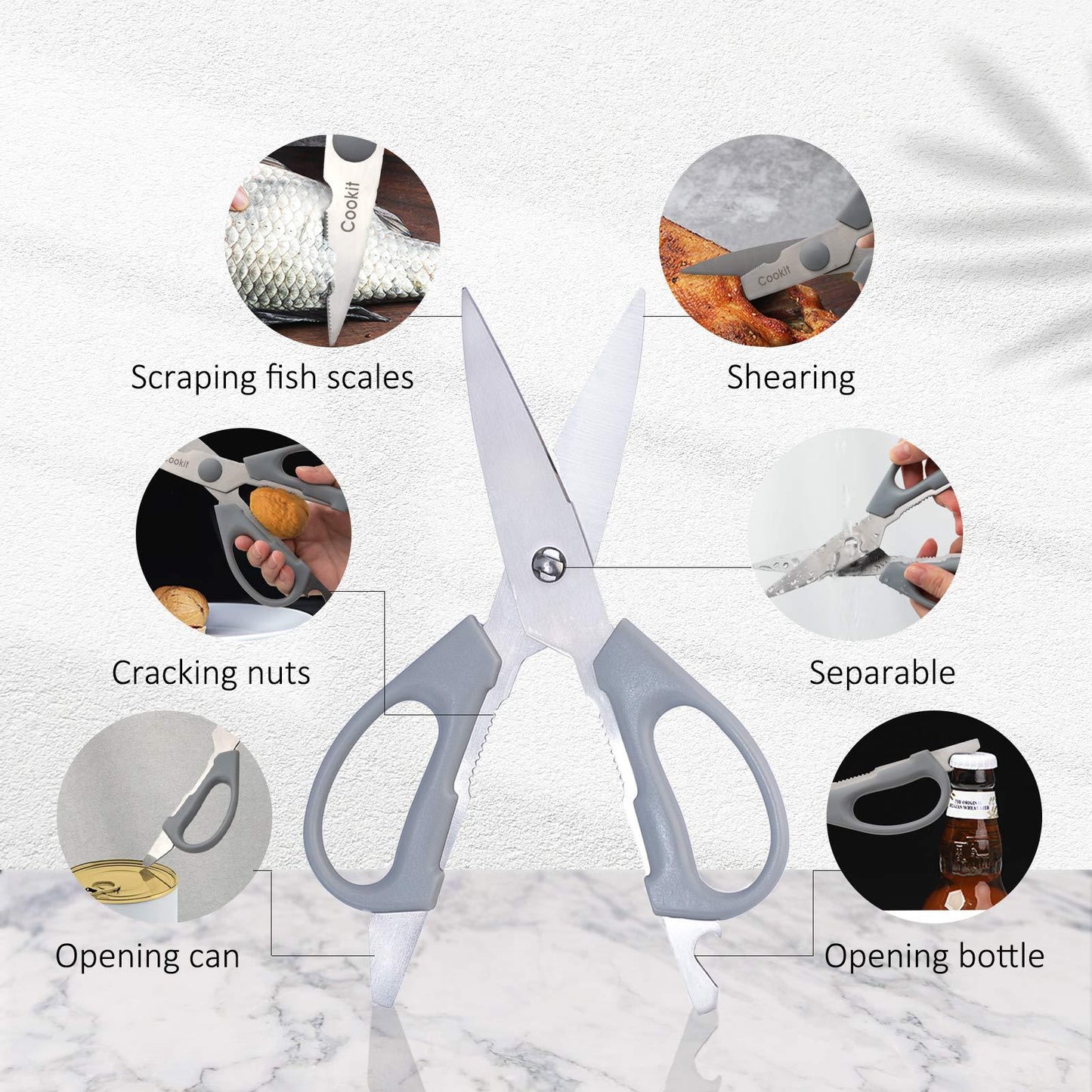 NEW Kitchen Knife Set, 15 Piece Knife Sets with Block, Chef Knives with Non-Slip German Stainless Steel Hollow Handle Cutlery Set with Multifunctional Scissors Knife Sharpener  Amazon Platform Banned