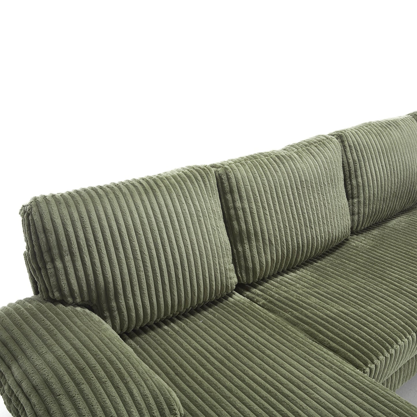 NEW VIDEO provided][New]U-Shaped Couch with Oversized Seat,4-Seat Sofa  with Double Chaise,Comfortable and spacious indoor furniture for Living Room,Apartment