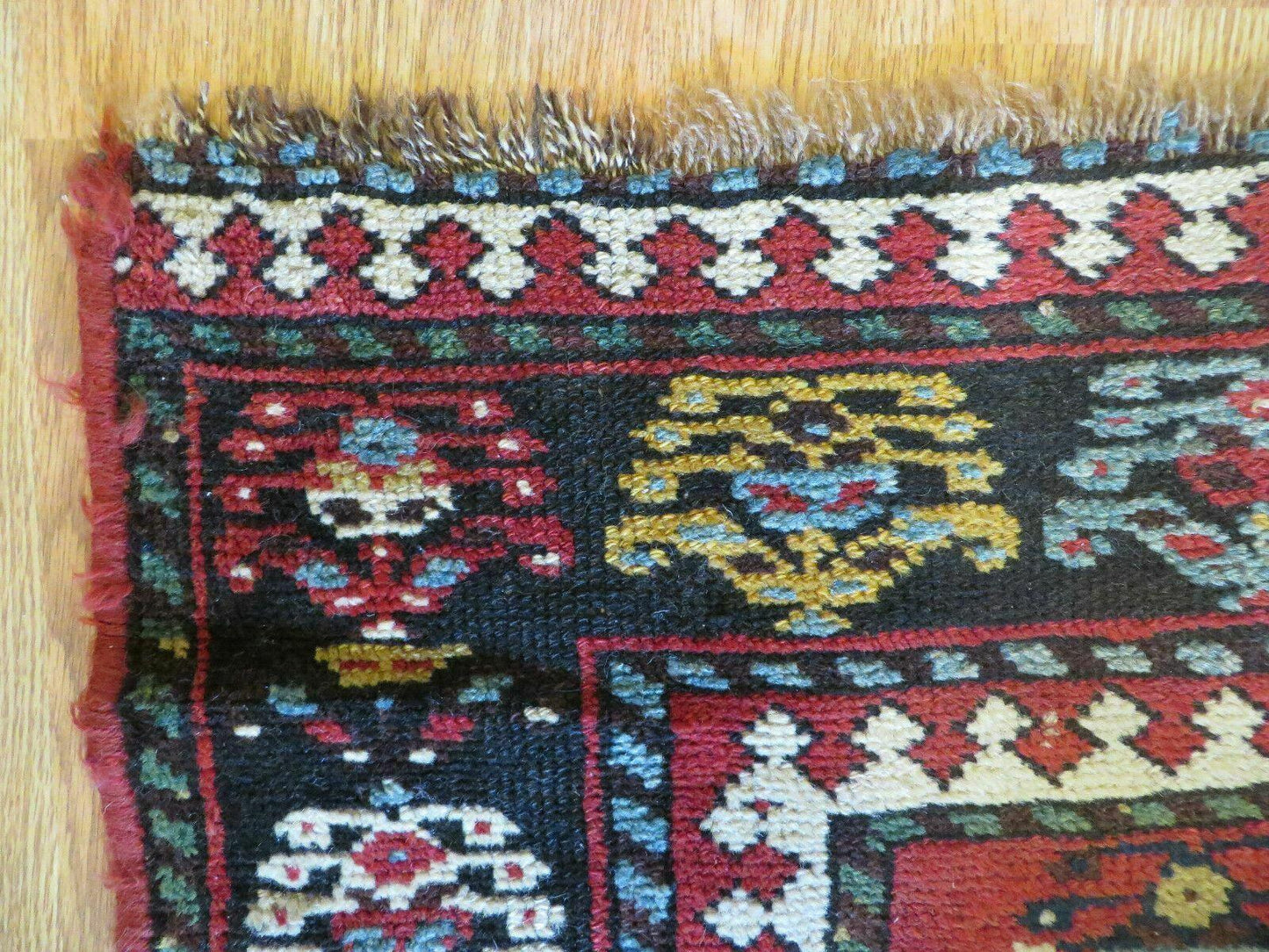 USED 3' 3" X 10' Hand-Knotted Antique Handmade Caucasian Kazak Wool Runner Rug
