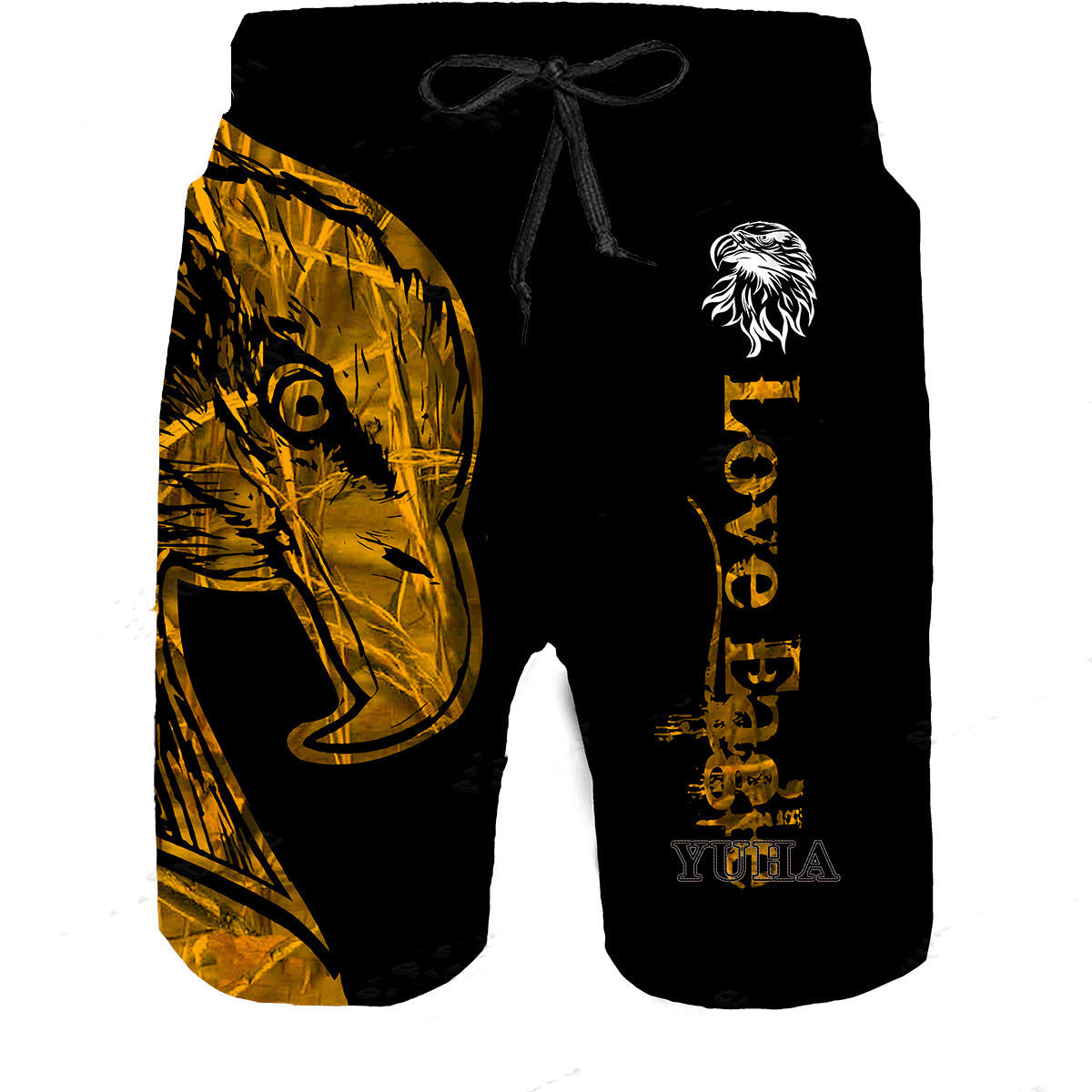 New Beach Pants Men's Sports Eagle Pattern Printed Shorts