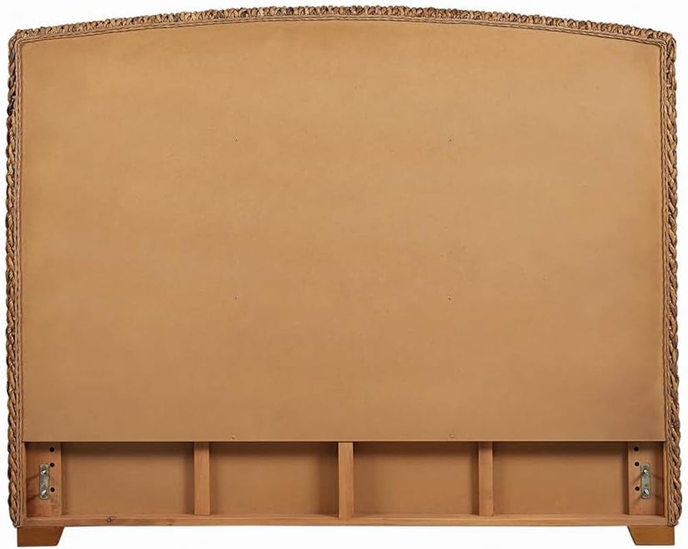NEW Hand Woven Banana Leaf Queen Size Headboard Amber