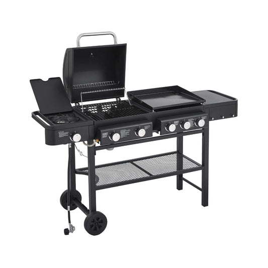 NEW Castelle Flame Heavy-Duty All-In-One Outdoor 5-Burner 56K BTU LP Grill (SAK57124)