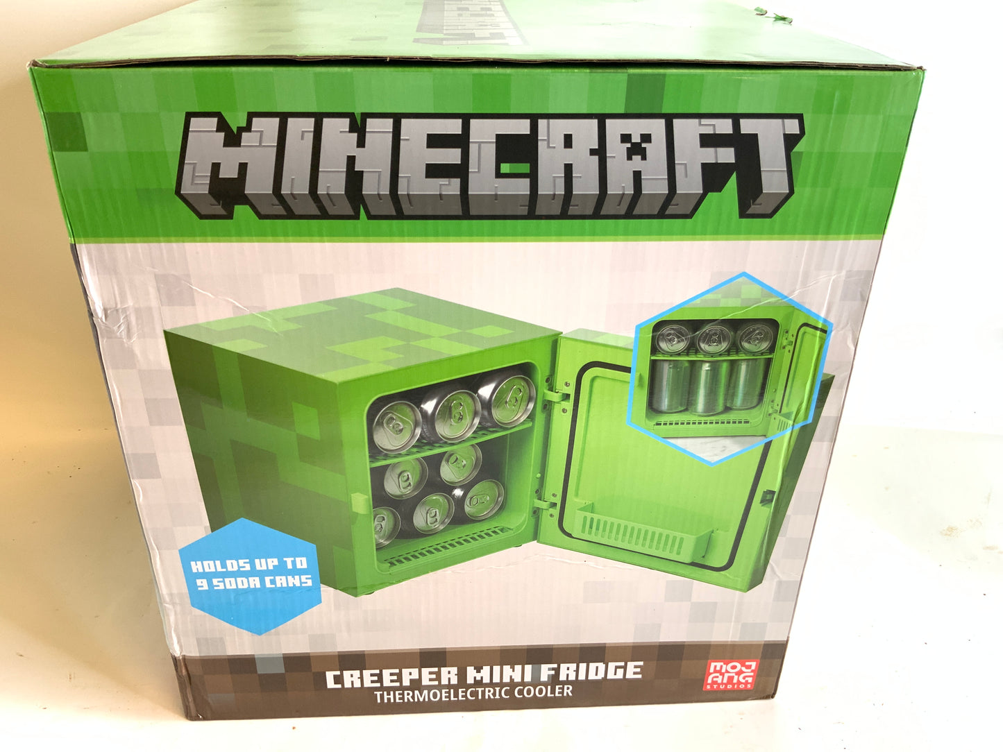 NEW Minecraft Green Creeper 9 Can Mini Fridge