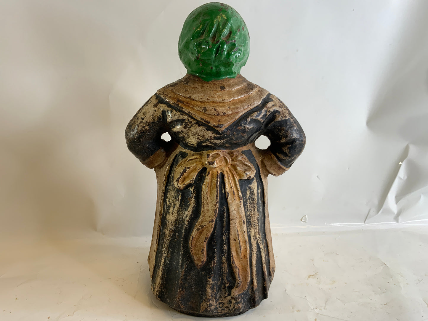 ANTIQUE CAST IRON BLACK AMERICANA AUNT JEMIMA MAMMY HUBLEY DOORSTOP