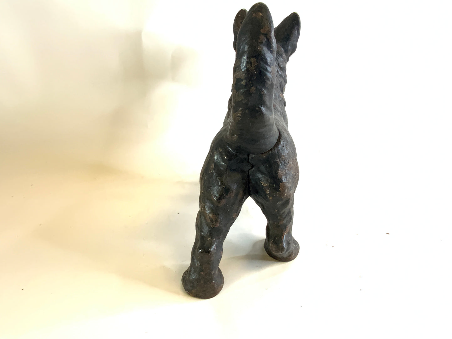 Black scottie dog door stop Cast Iron Scottish Terrier antique Hubley