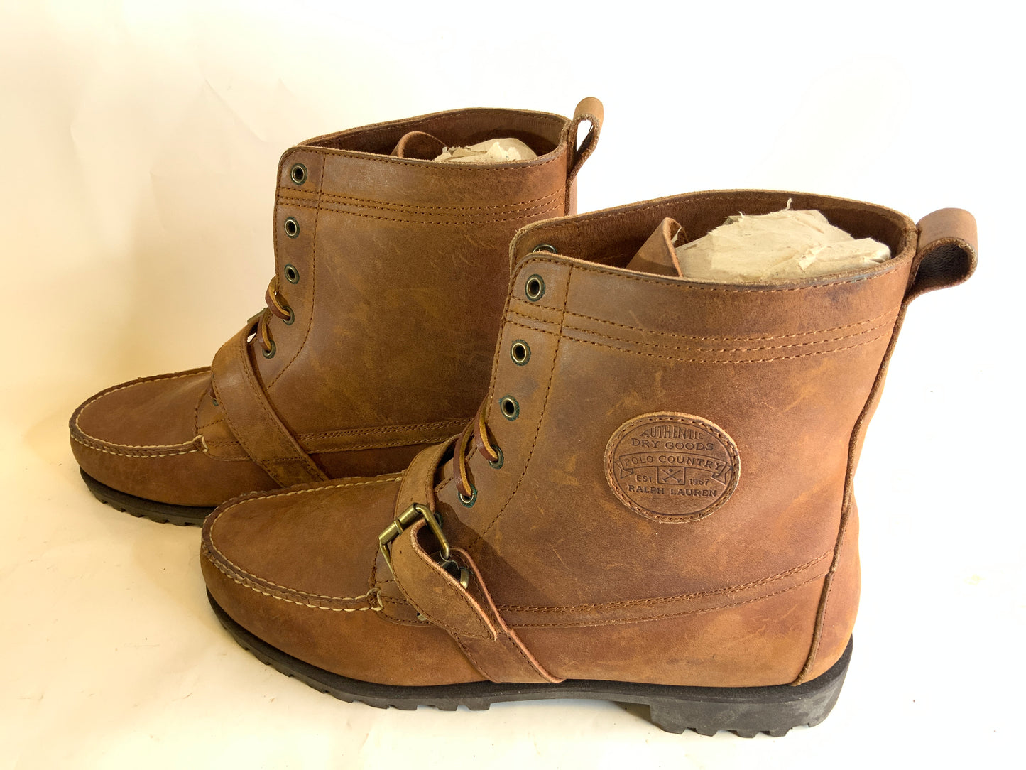 USED Ralph Lauren Polo Country Men’s Brown Ranger Shoe Boots