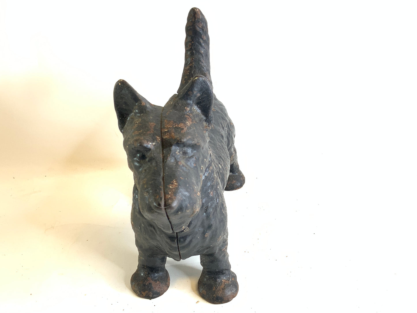 Black scottie dog door stop Cast Iron Scottish Terrier antique Hubley