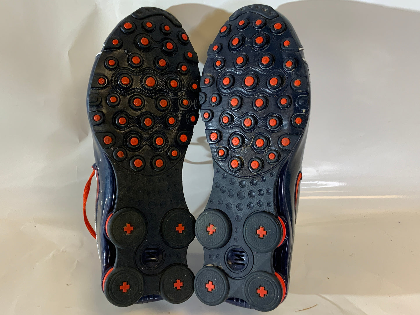 USED Nike Shox 2012 Men’s 13 Blue Orange Gray Athletic Shoe Sneakers