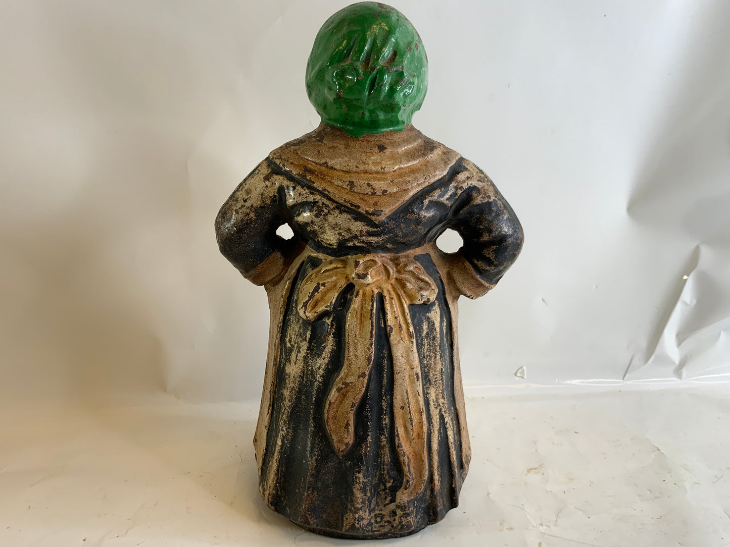 ANTIQUE CAST IRON BLACK AMERICANA AUNT JEMIMA MAMMY HUBLEY DOORSTOP