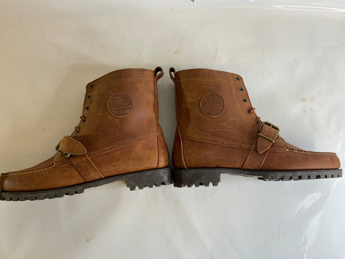USED Ralph Lauren Polo Country Men’s Brown Ranger Shoe Boots