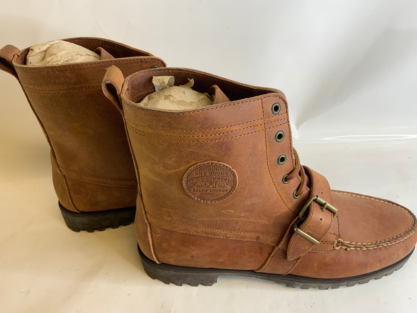 USED Ralph Lauren Polo Country Men’s Brown Ranger Shoe Boots