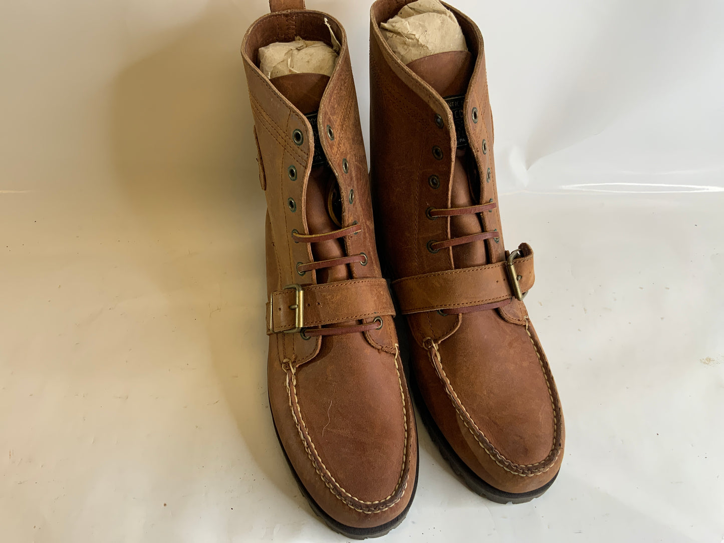 USED Ralph Lauren Polo Country Men’s Brown Ranger Shoe Boots
