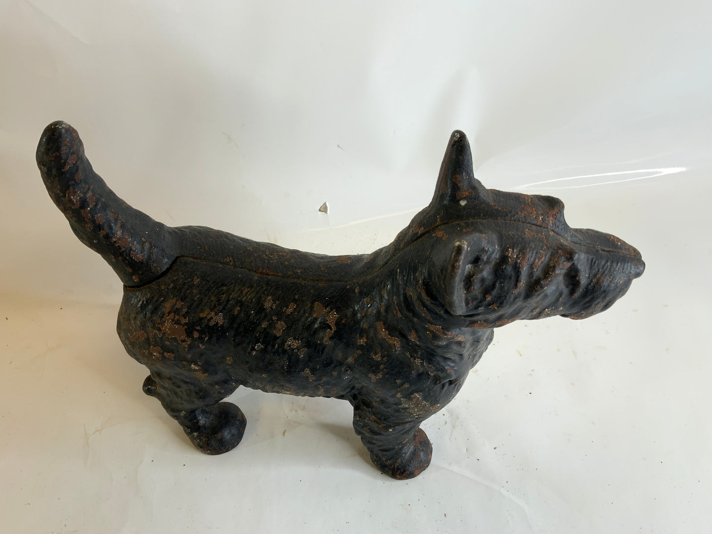 Black scottie dog door stop Cast Iron Scottish Terrier antique Hubley