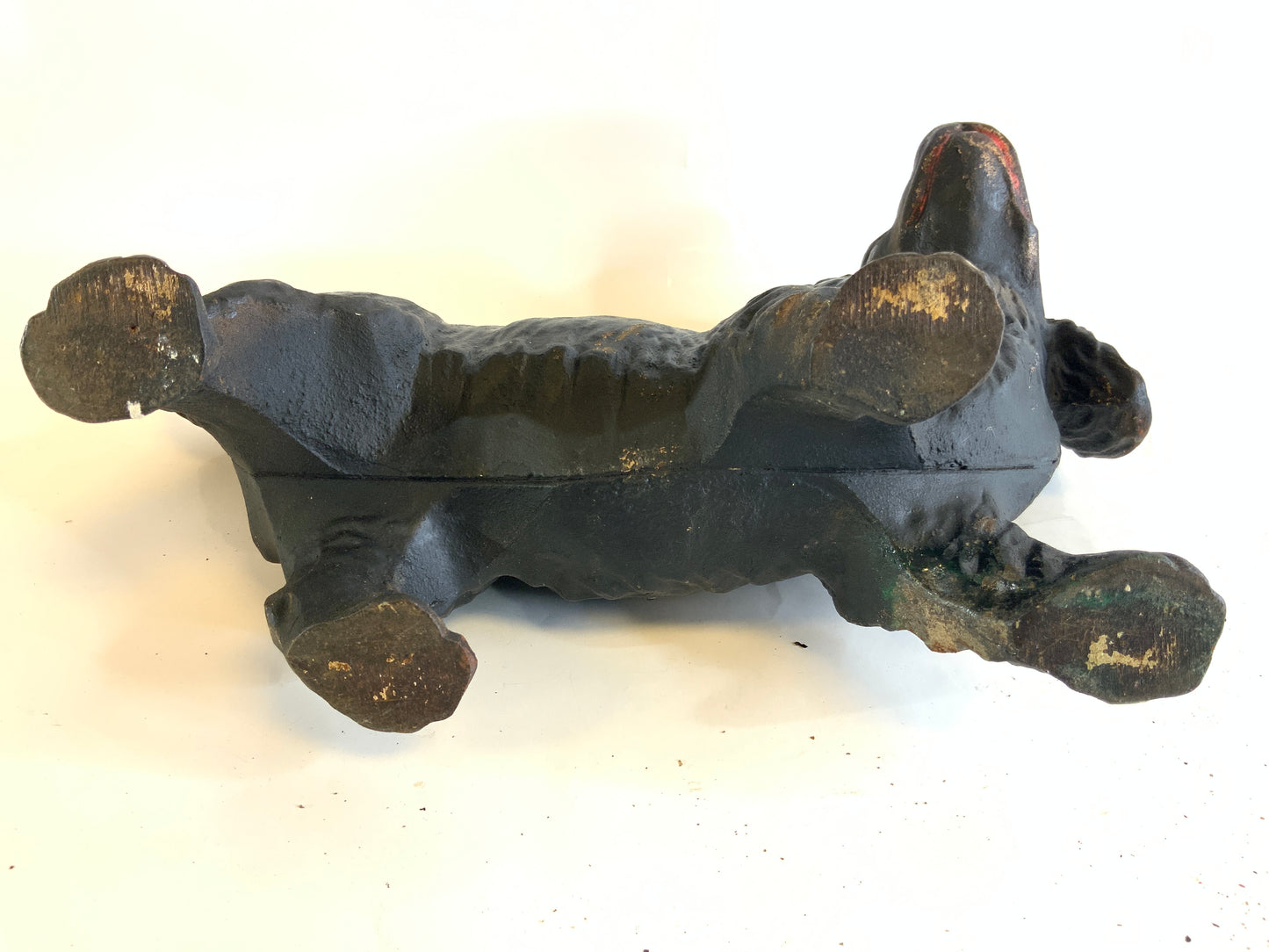 Antique Vintage Hubley Cast Iron Cocker Spaniel Doorstop Dog Heavy Black