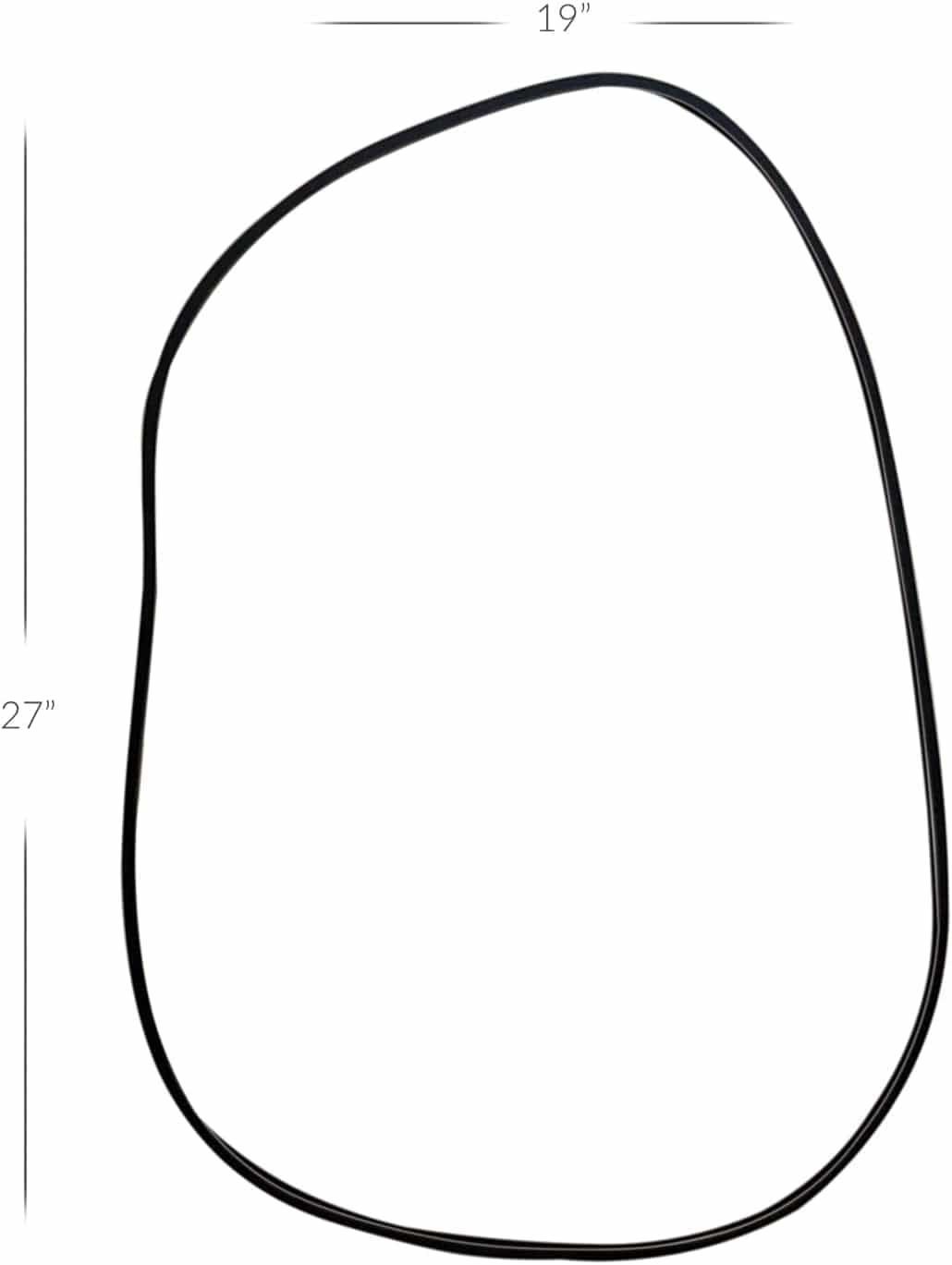 NEW Modern Asymmetrical Wall Mirror – Squiggly MDF Wood Artistic Design