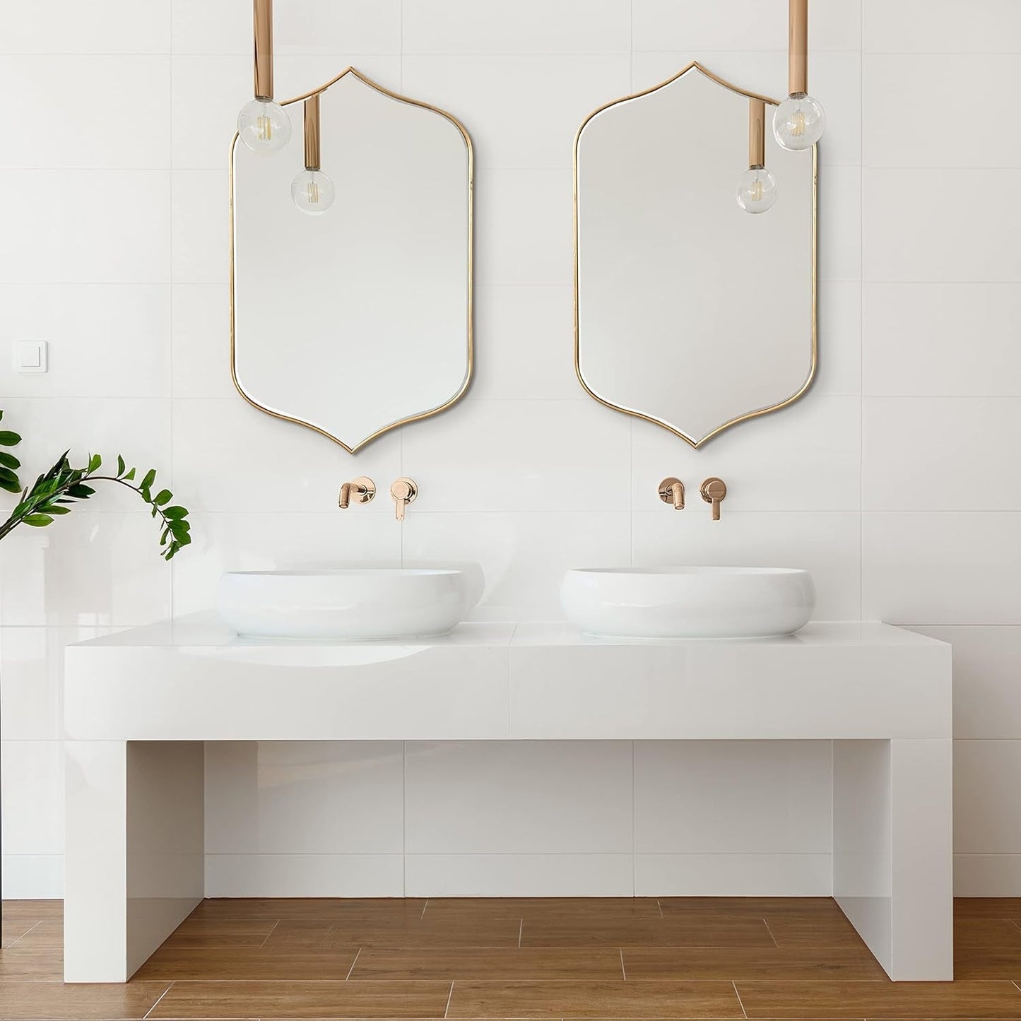 NEW Irregular Gold Wall Mirror – Modern Vertical or Horizontal Decor
