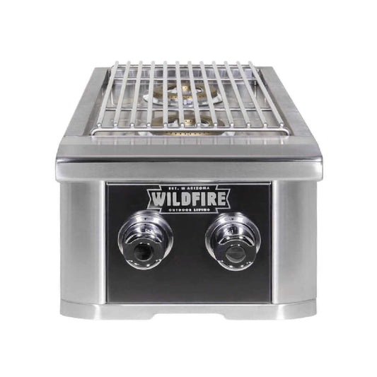 NEW Wildfire Outdoor Living Ranch Pro 14-Inch Stainless Steel Double Side Burner [WFDBLSBRN-BSS/SS] (SAK64352)