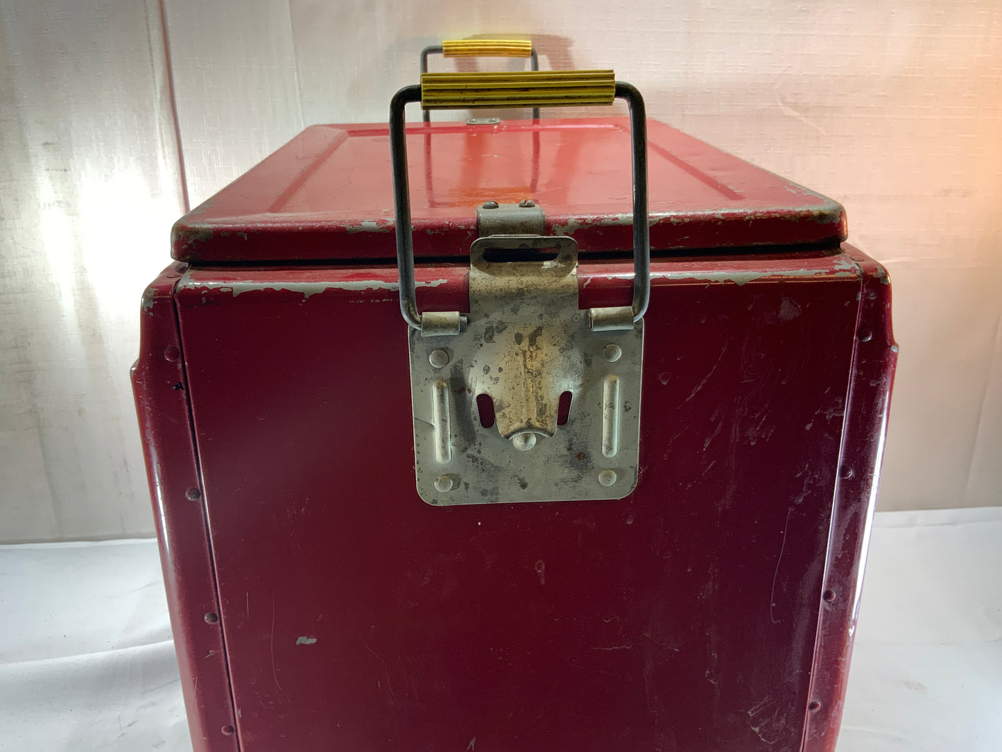 Vintage Original Coca Cola Advertised Metal Cooler