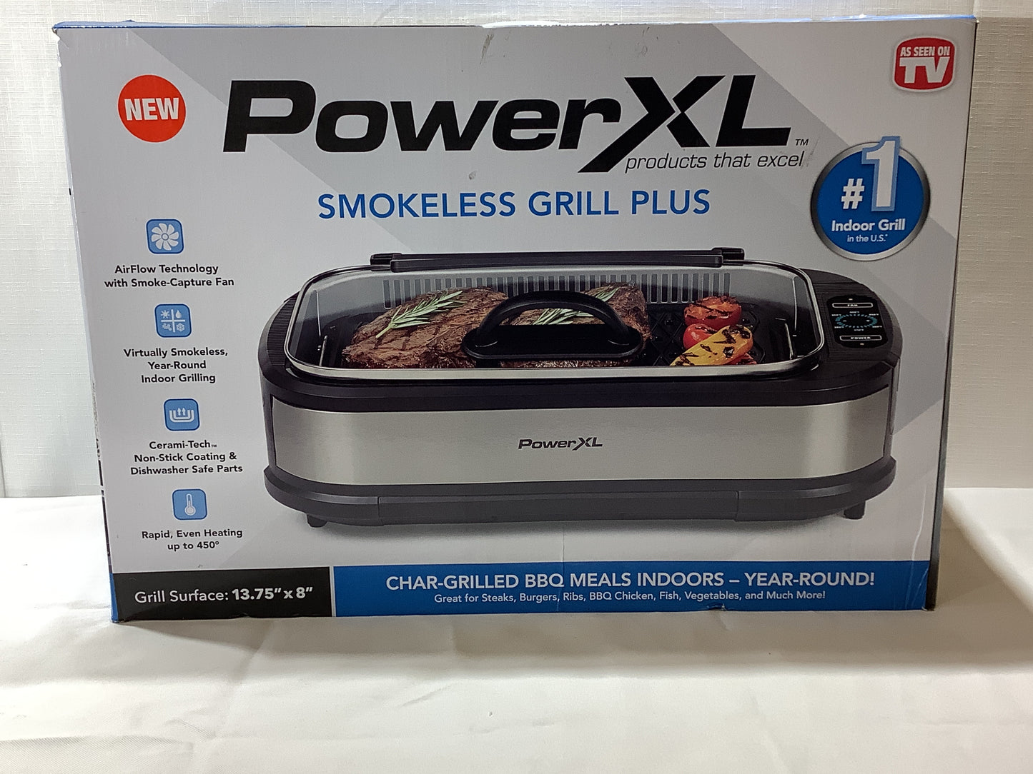 NEW Power XL Smokeless Grill Plus