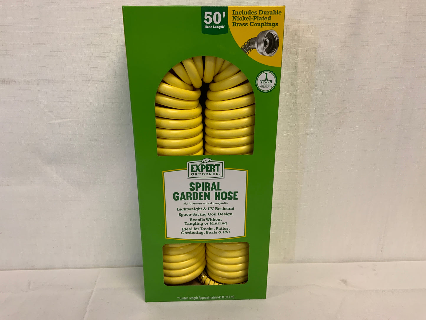 NEW 50” Expert Gardener Spiral Garden Hose