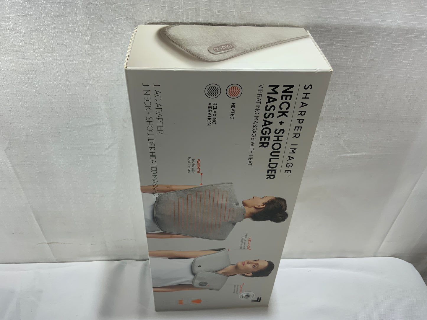 NEW Sharper Image Neck and Shoulder Massager Vibrating Massage With Heat