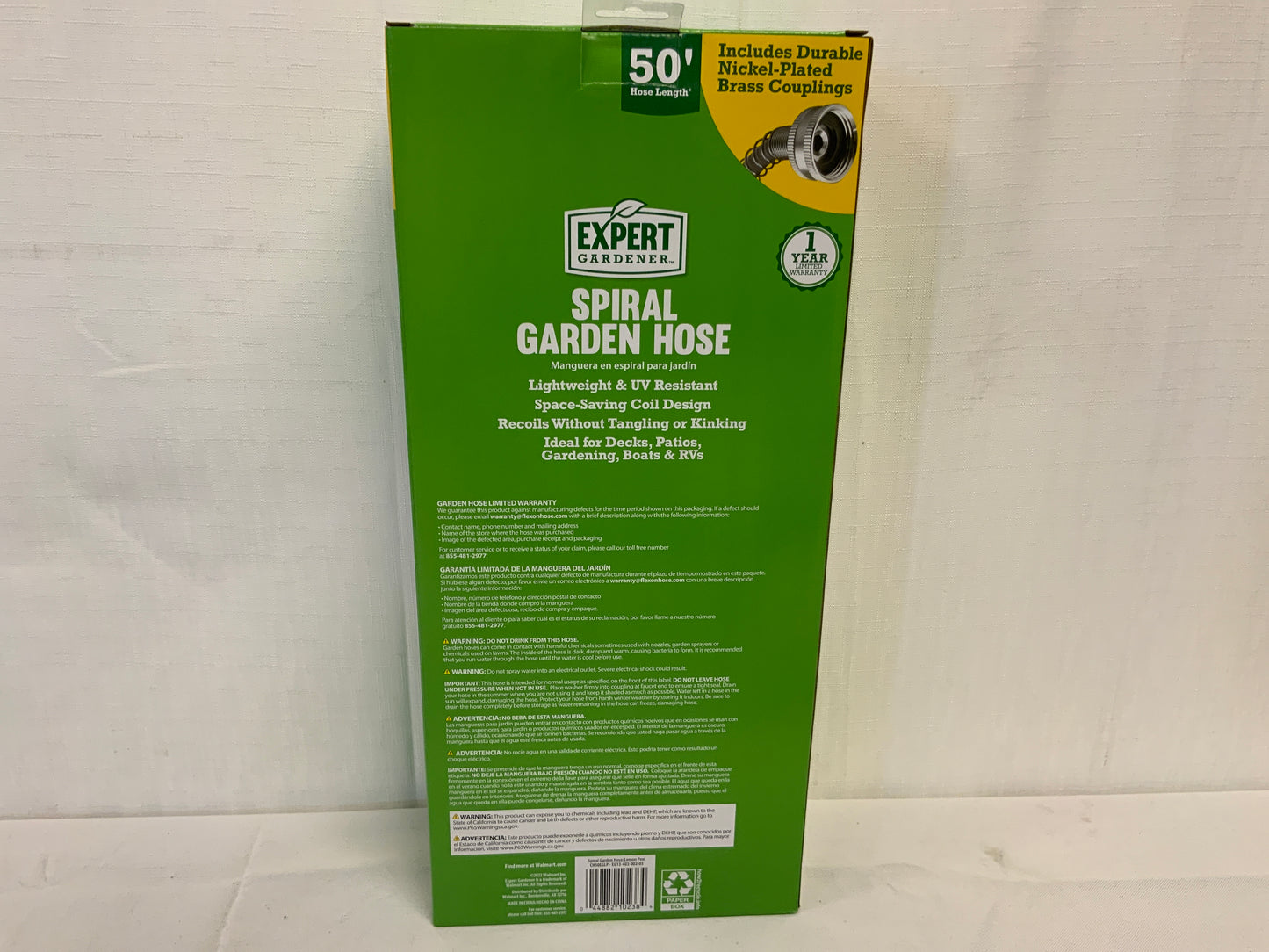 NEW 50” Expert Gardener Spiral Garden Hose