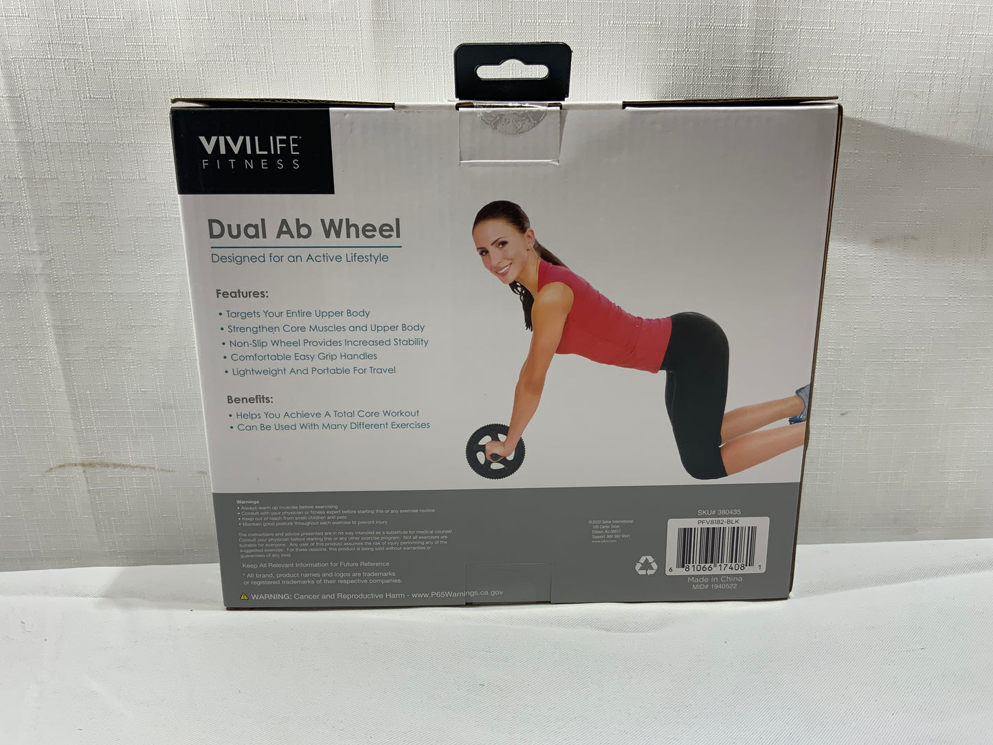 NEW VIVILIFE Fitness Dual Ab Wheel