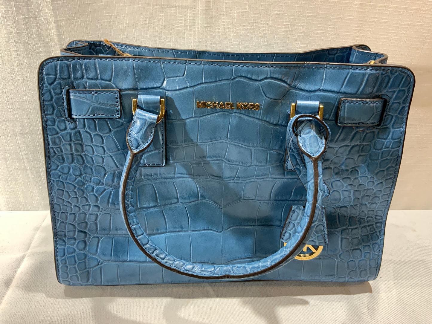 NEW Micheal Kors Blue Snake Skin Handbag