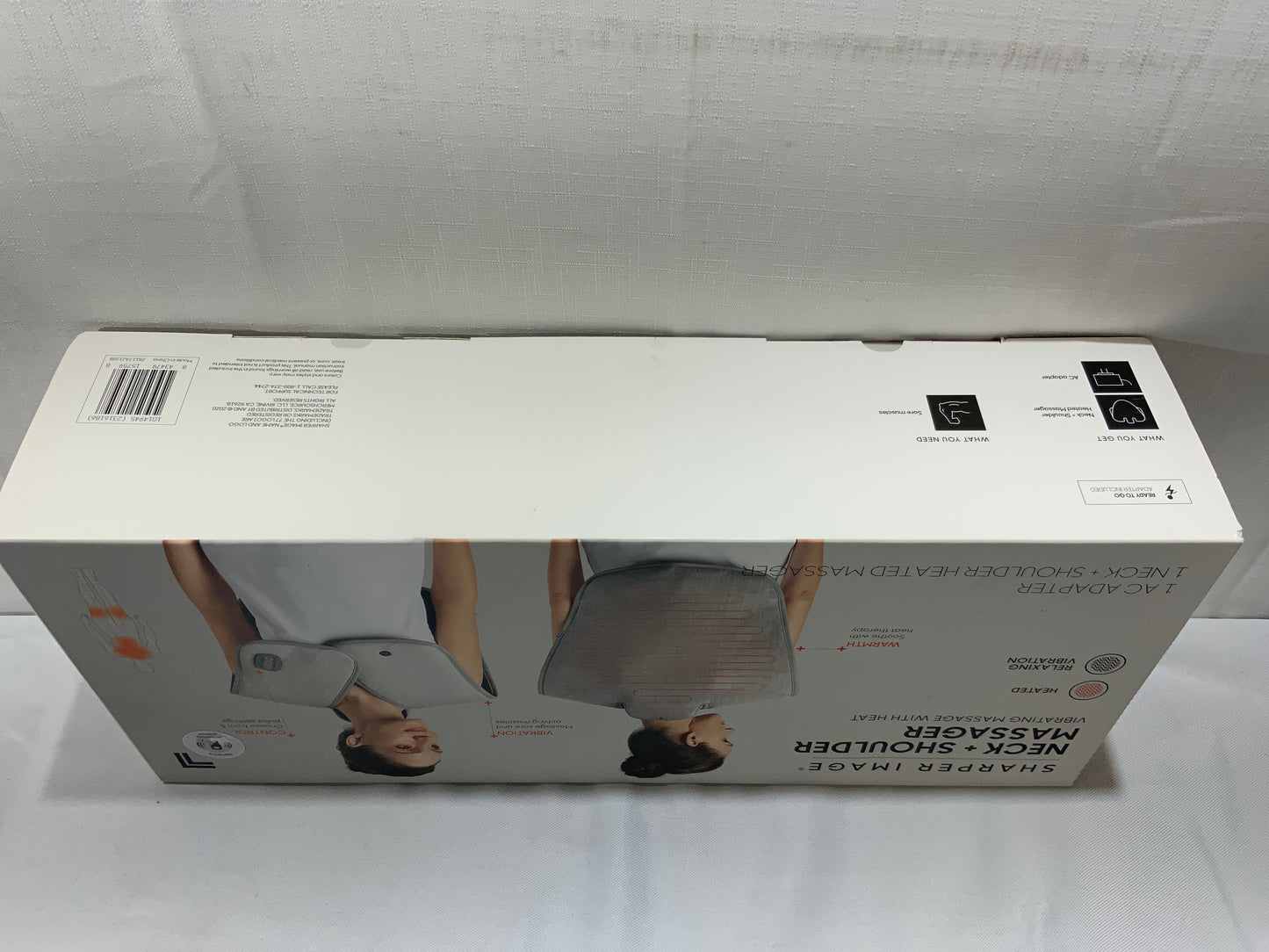 NEW Sharper Image Neck and Shoulder Massager Vibrating Massage With Heat