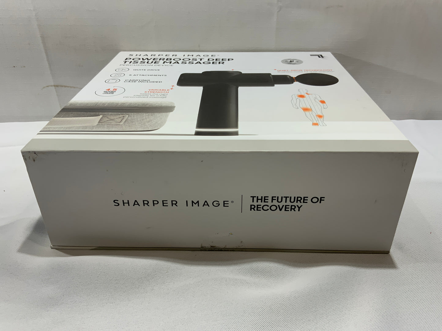 NEW Sharper Image PowerBooster Deep Tissue Massager Percussion Device